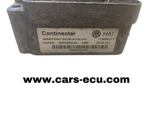 refurbished Continental ecu with OEM 0BR907554C SW:3018 HW:H43 HAP542 5WP33523-04