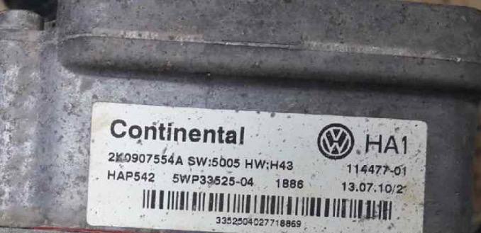 Continental haldex controler OEM 2K0907554A 5WP33525-04 SW:5005 HW:H43